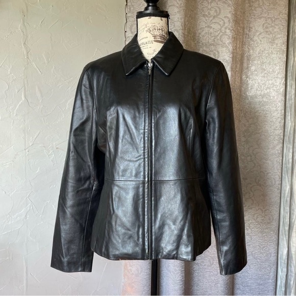 Dress Barn Jackets & Blazers - Dress Barn Leather Jacket SizeL